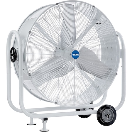 Global Industrial Outdoor Rated 36 Mobile Tilt Drum Blower Fan, 12241 CFM, 1/2 HP 293032